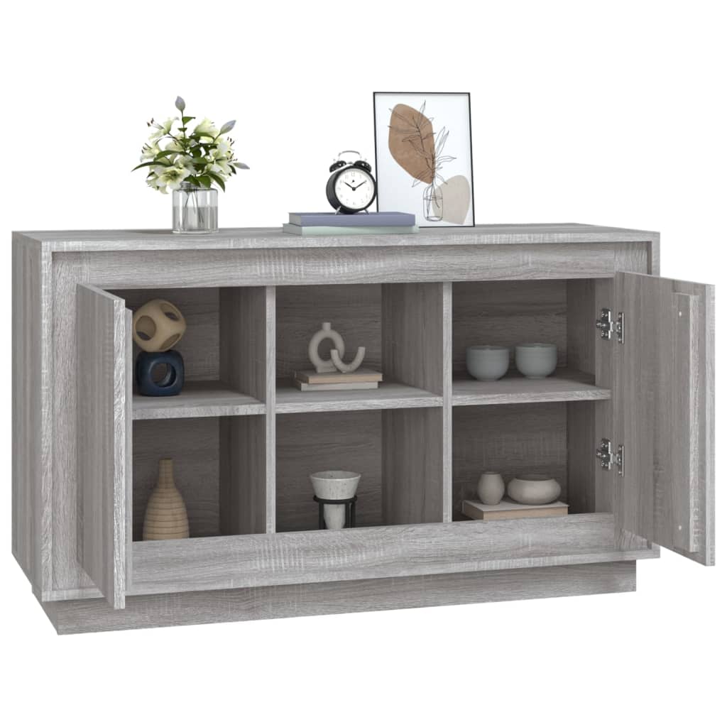 vidaXL Sideboard Grey Sonona 102x35x60 cm Engineered Wood