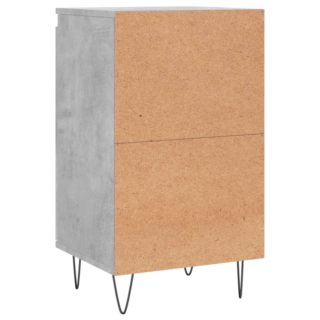 vidaXL Sideboards 2 pcs Concrete Grey 40x35x70 cm Engineered Wood