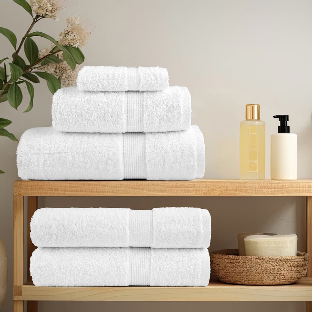 vidaXL Premium Soap Towels SOLUND 2pcs White 30x30cm 600gsm