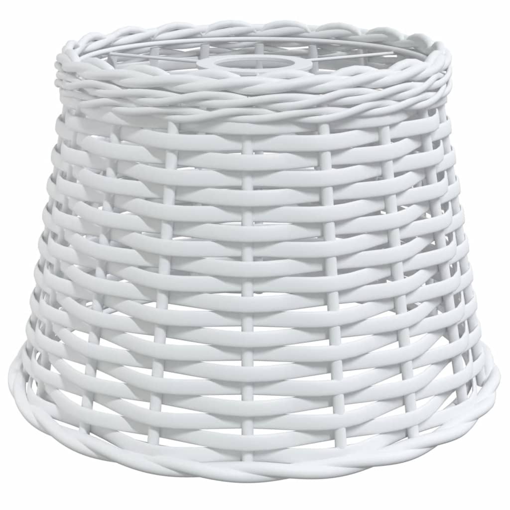 vidaXL Ceiling Lamp Shade White Ø25x17 cm Wicker