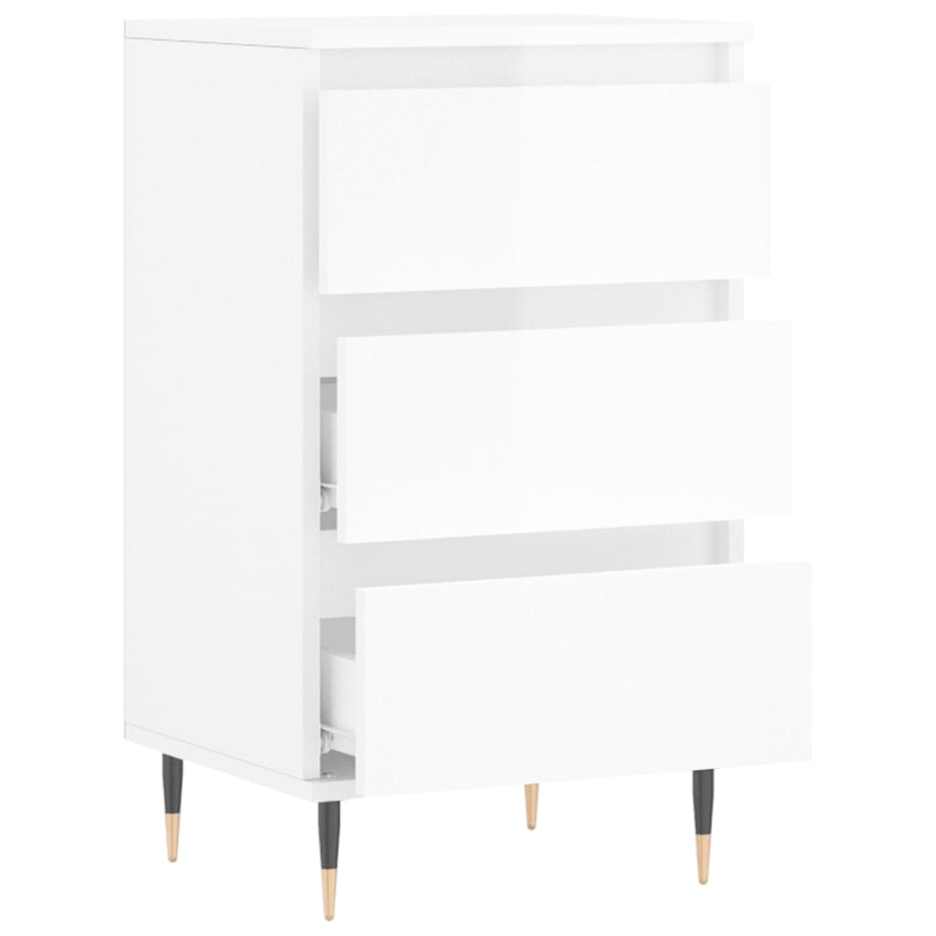 vidaXL Sideboard High Gloss White 40x35x70 cm Engineered Wood