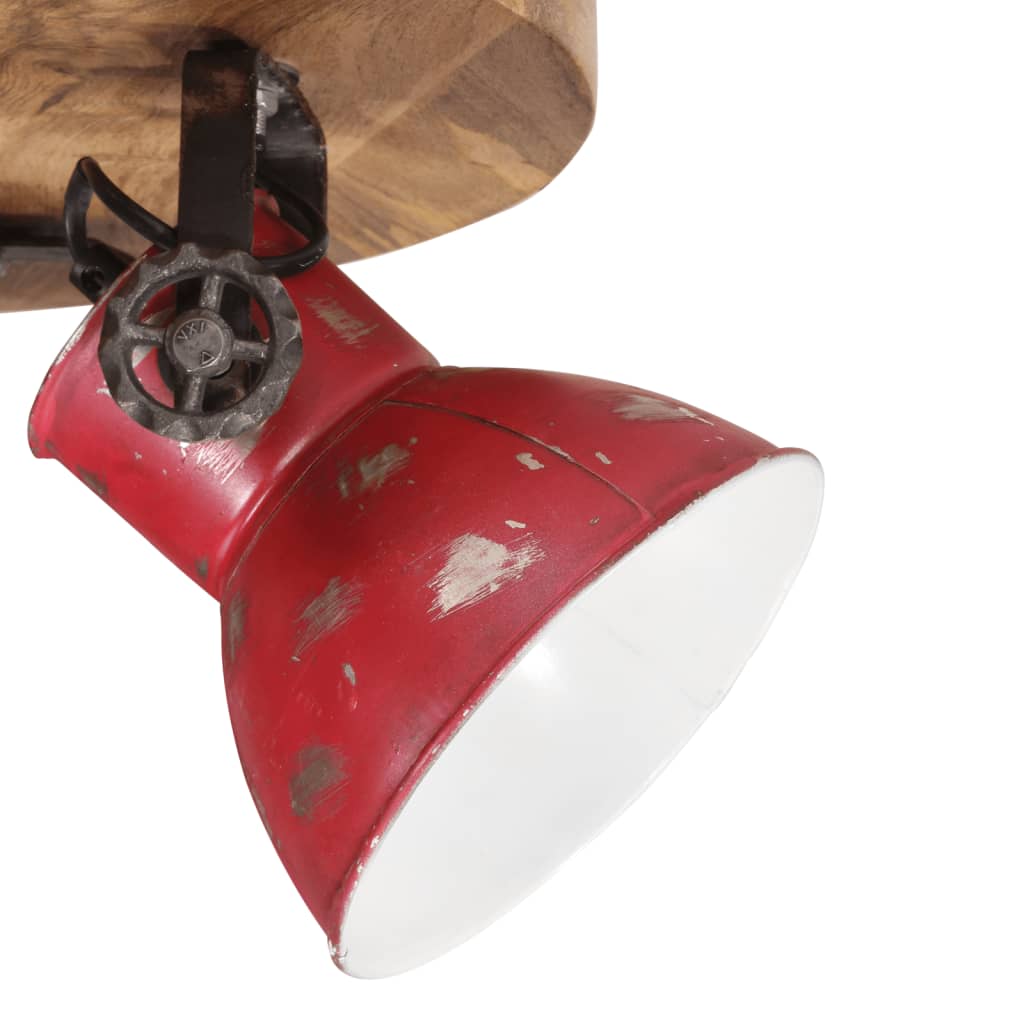 vidaXL Ceiling Lamp 25 W Distressed Red 50x50x25 cm E27