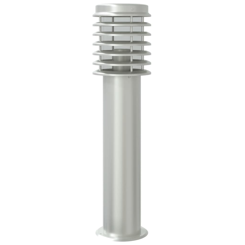 vidaXL Outdoor Floor Lamp Silver 60 cm Stainless Steel