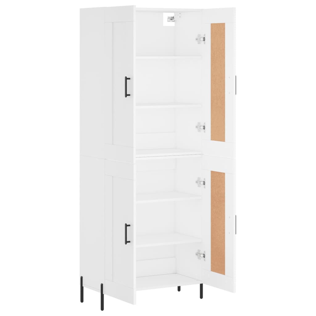 vidaXL Highboard White 69.5x34x180 cm Engineered Wood