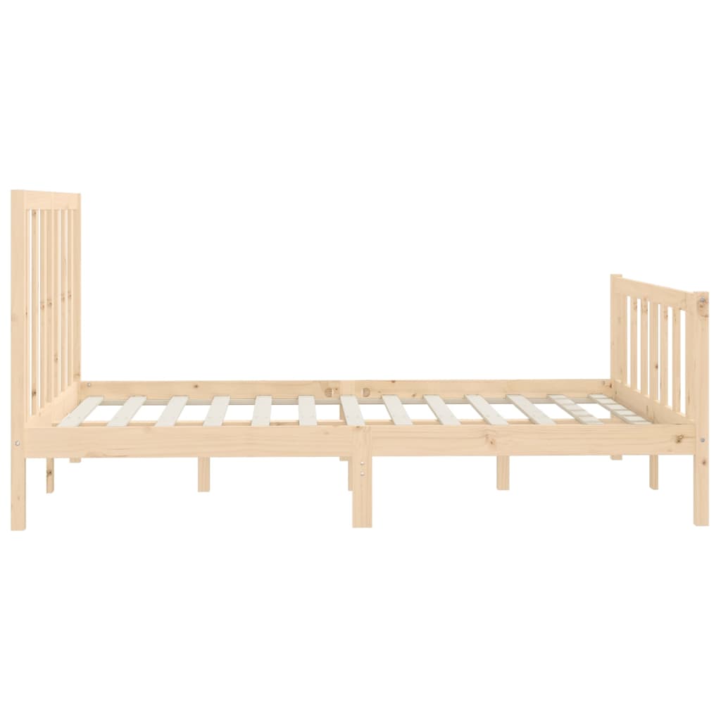vidaXL Bed Frame Solid Wood 140x200 cm