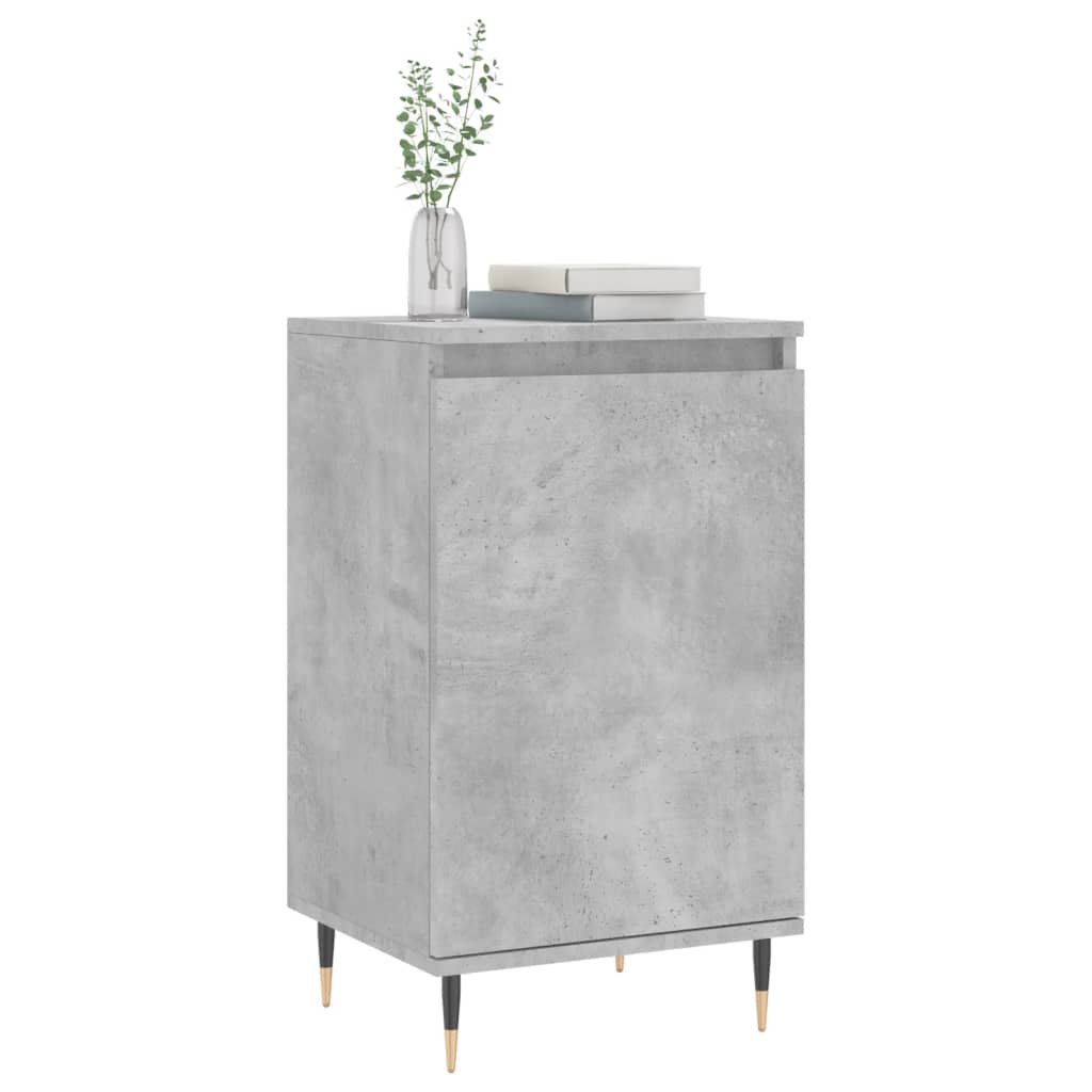 vidaXL Sideboards 2 pcs Concrete Grey 40x35x70 cm Engineered Wood