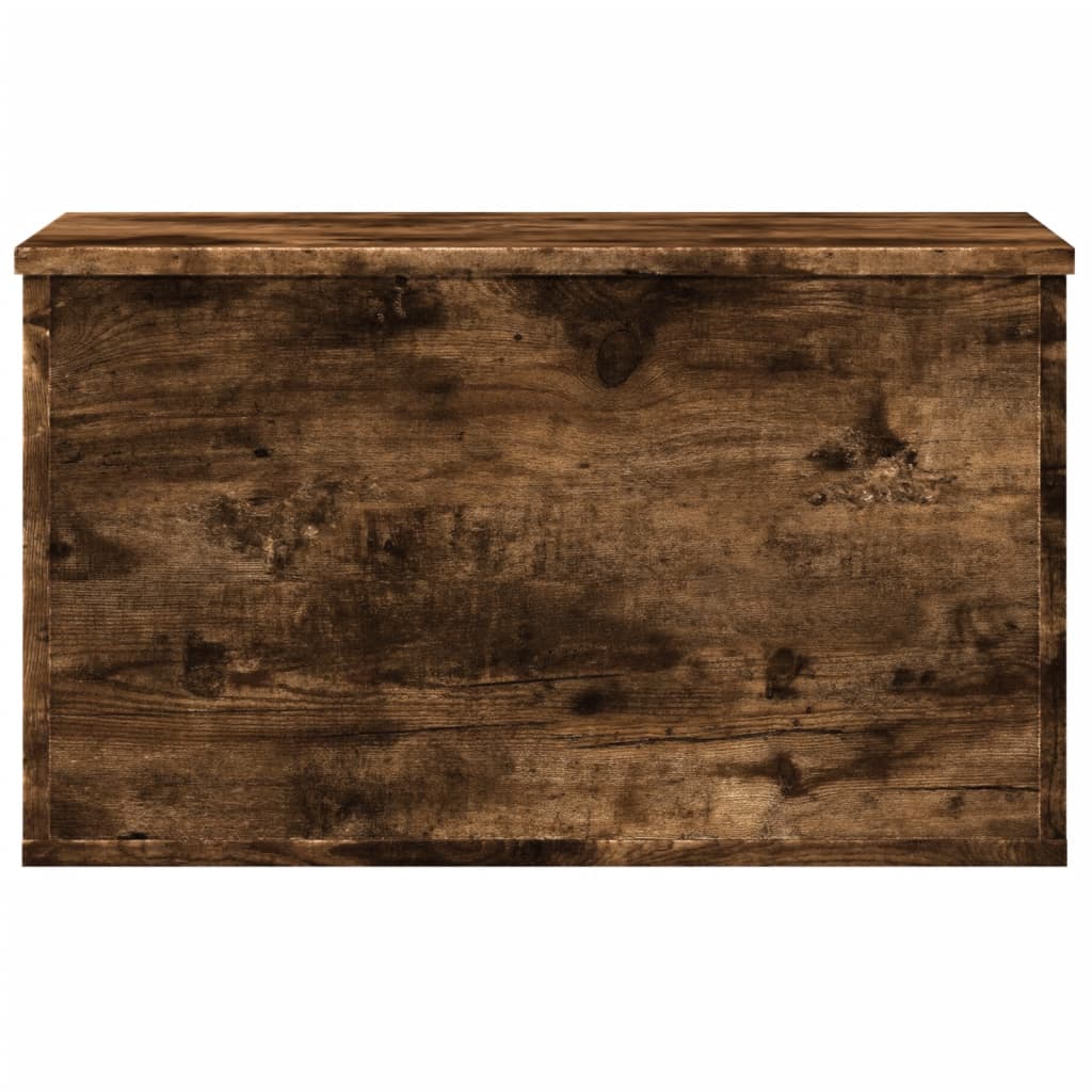 vidaXL Storage Box Smoked Oak 60x35x35 cm Engineered Wood