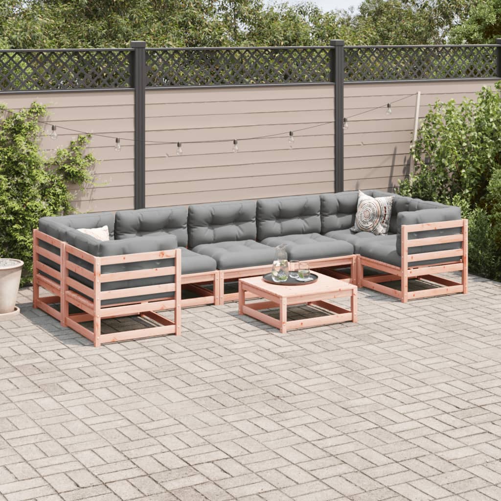 vidaXL 8 Piece Garden Sofa Set Solid Wood Douglas Fir