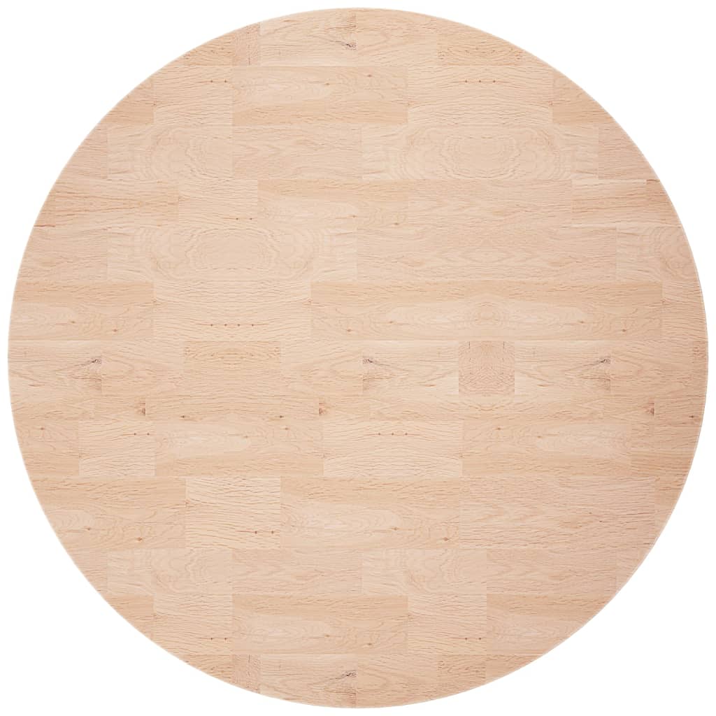 vidaXL Round Table Top Ø60x2,5 cm Untreated Solid Wood Oak
