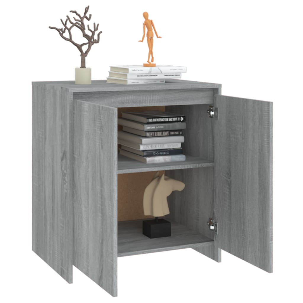 vidaXL Sideboard Grey Sonoma 70x41x75 cm Engineered Wood