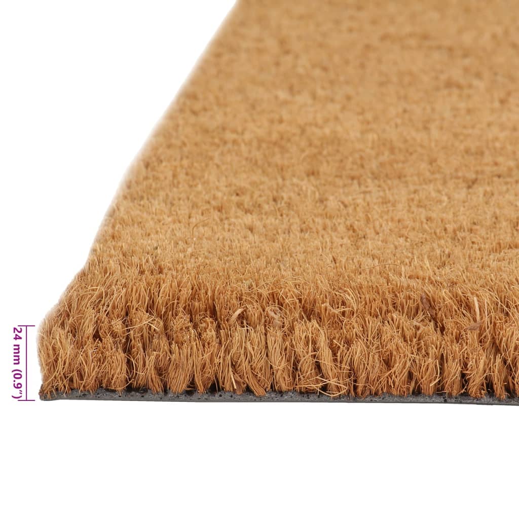 vidaXL Door Mat Natural 100x200 cm Tufted Coir