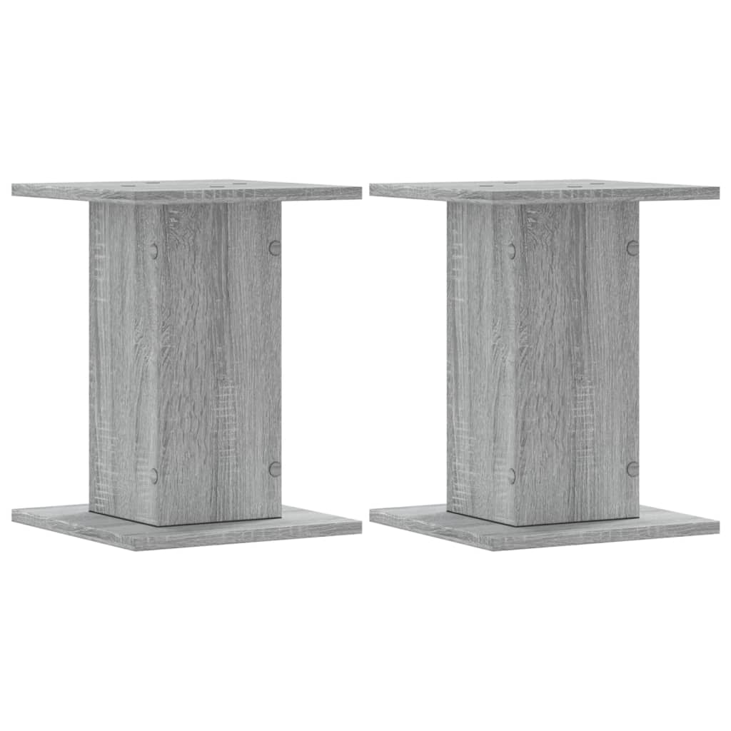 vidaXL Plant Stands 2 pcs Grey Sonoma 30x30x40 cm Engineered Wood