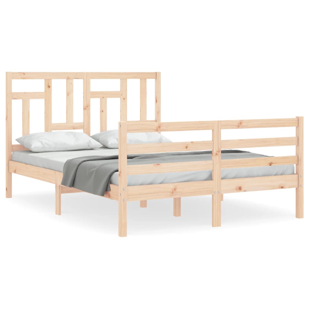 vidaXL Bed Frame without Mattress 120x200 cm Solid Wood