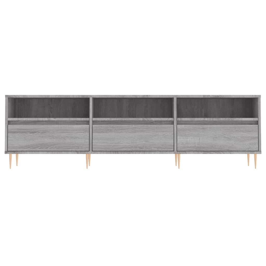 vidaXL TV Cabinet Grey Sonoma 150x30x44.5 cm Engineered Wood