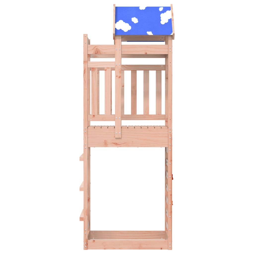 vidaXL Play Tower with Rockwall 85x52.5x239 cm Solid Wood Douglas Fir