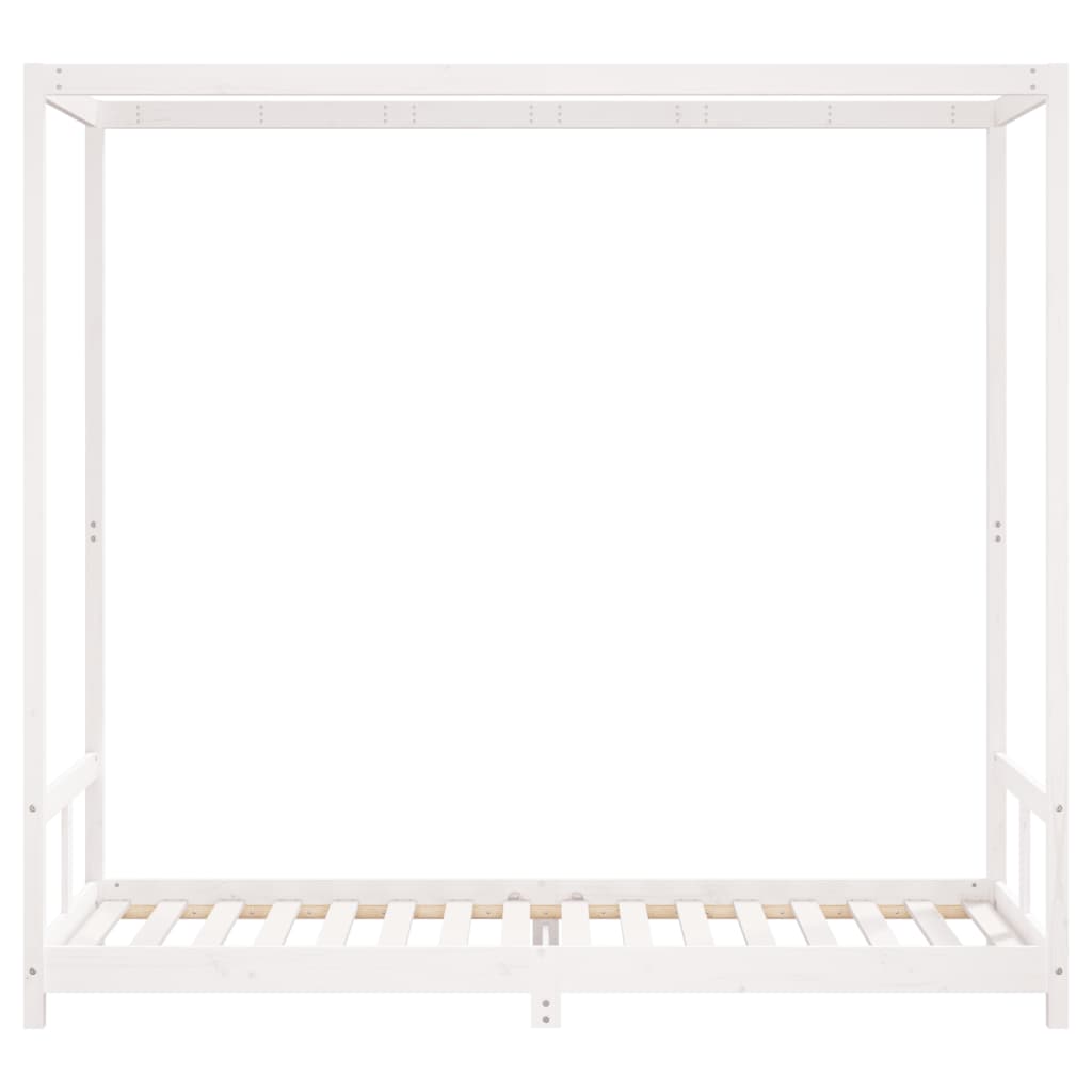 vidaXL Kids Bed Frame White 80x200 cm Solid Wood Pine