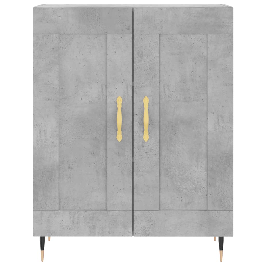 vidaXL Sideboard Concrete Grey 69.5x34x90 cm Engineered Wood