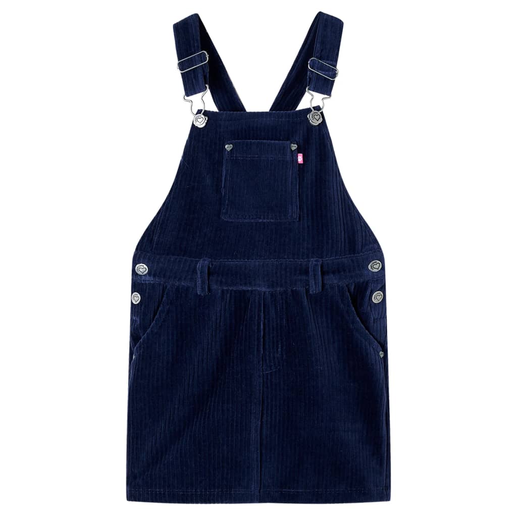 Kids' Overall Dress Corduroy Navy 140