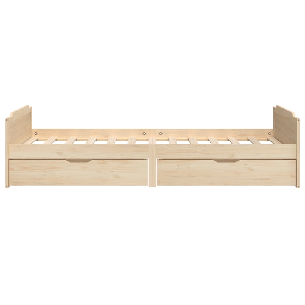 vidaXL Bed Frame without Mattress Solid Wood Pine 90x200 cm