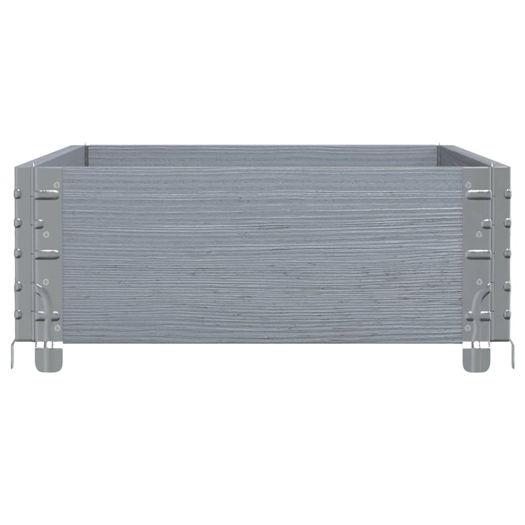 vidaXL Garden Planter Grey 100x50 cm Solid Wood Pine