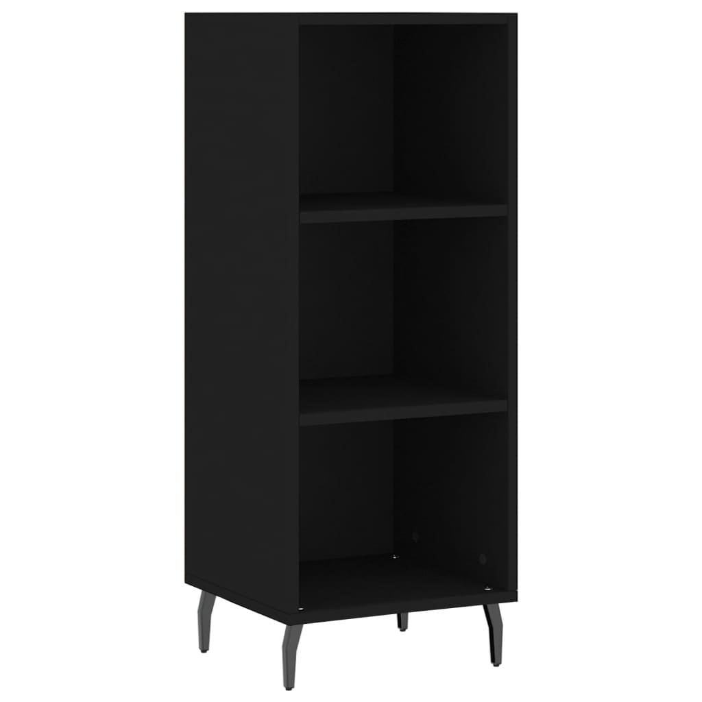 vidaXL Highboard Black 34.5x34x180 cm Engineered Wood