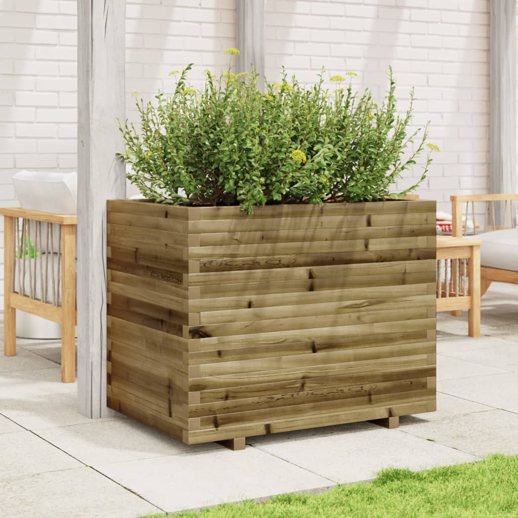 vidaXL Garden Planter 90x60x72 cm Impregnated Wood Pine