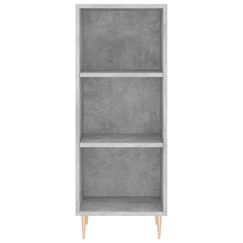 vidaXL Highboard Concrete Grey 34.5x34x180 cm Engineered Wood