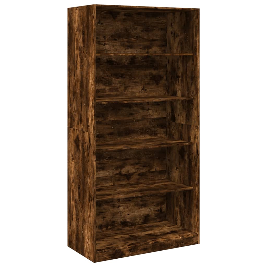 vidaXL Wardrobe Smoked Oak 100x50x200 cm Engineered Wood