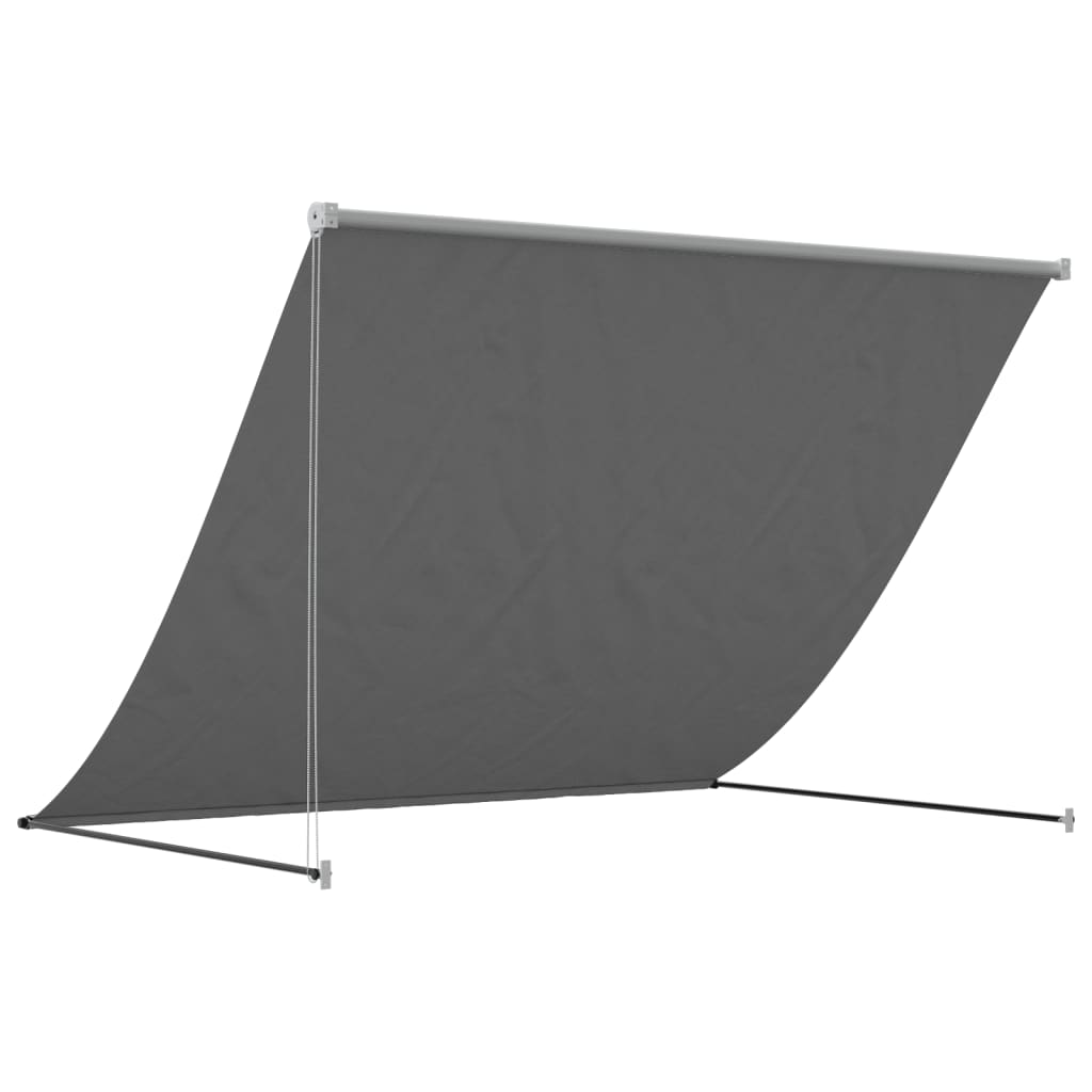 vidaXL Retractable Awning Anthracite 200x150 cm Fabric and Steel