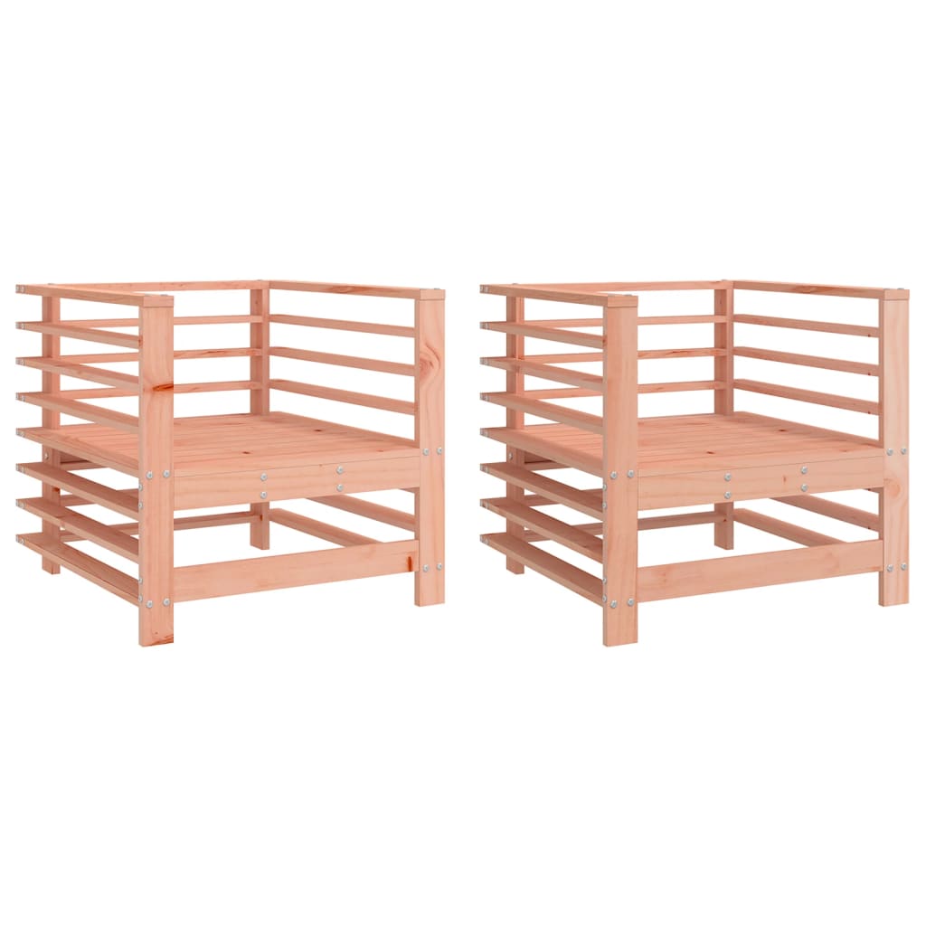 vidaXL Garden Chairs 2 pcs Solid Wood Douglas