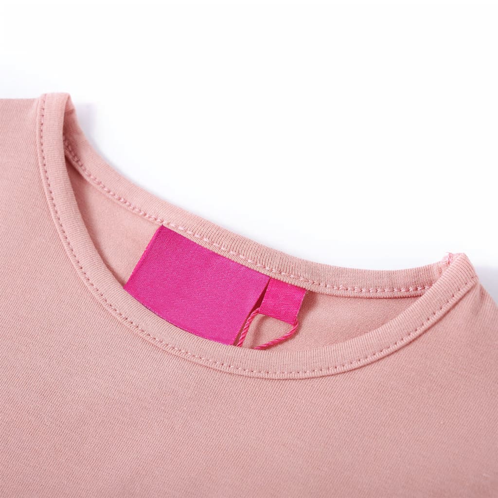 Kids' T-shirt with Long Sleeves Light Pink 116