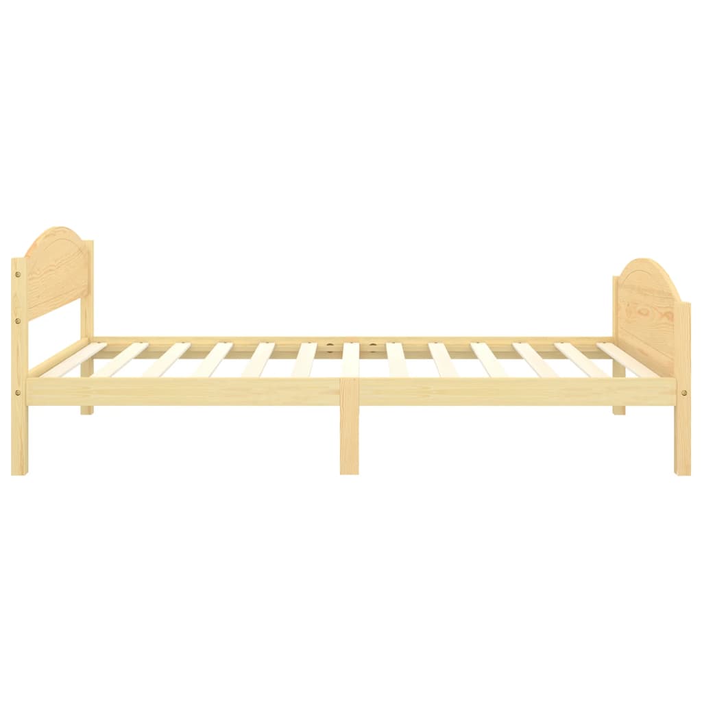 vidaXL Bed Frame without Mattress Solid Pine Wood 100x200 cm