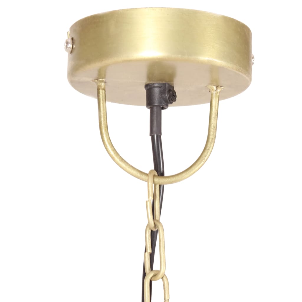 vidaXL Industrial Hanging Lamp 25 W Brass Round 32 cm E27