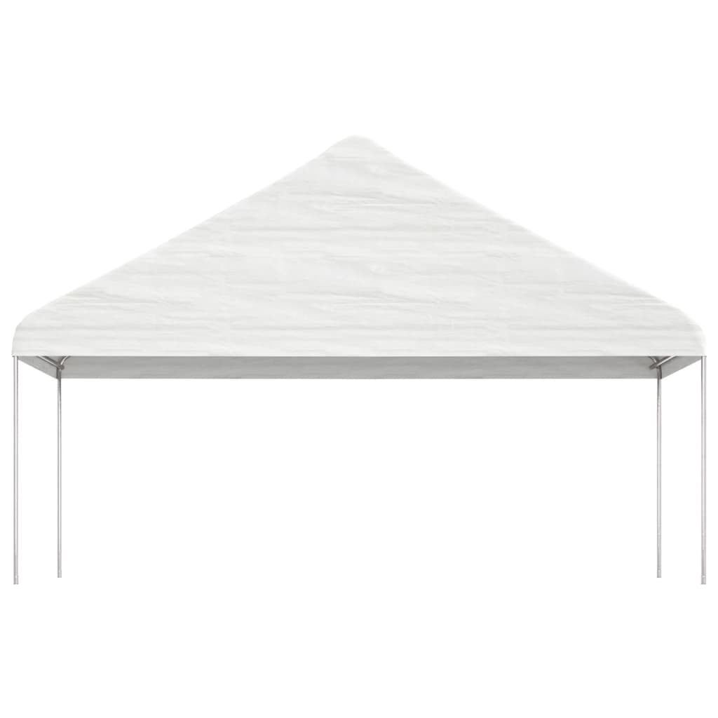 vidaXL Gazebo with Roof White 6.69x5.88x3.75 m Polyethylene