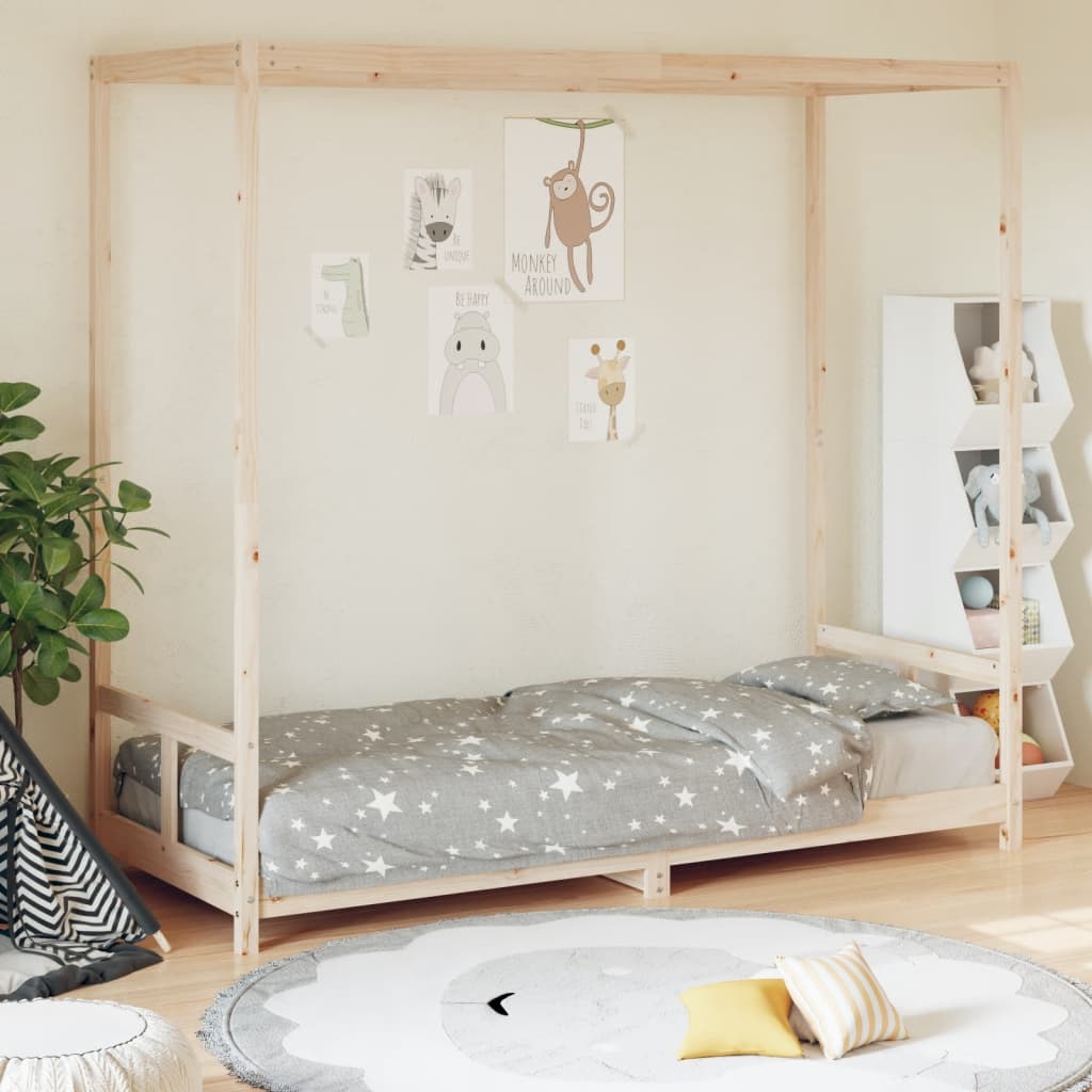 vidaXL Kids Bed Frame 80x200 cm Solid Wood Pine