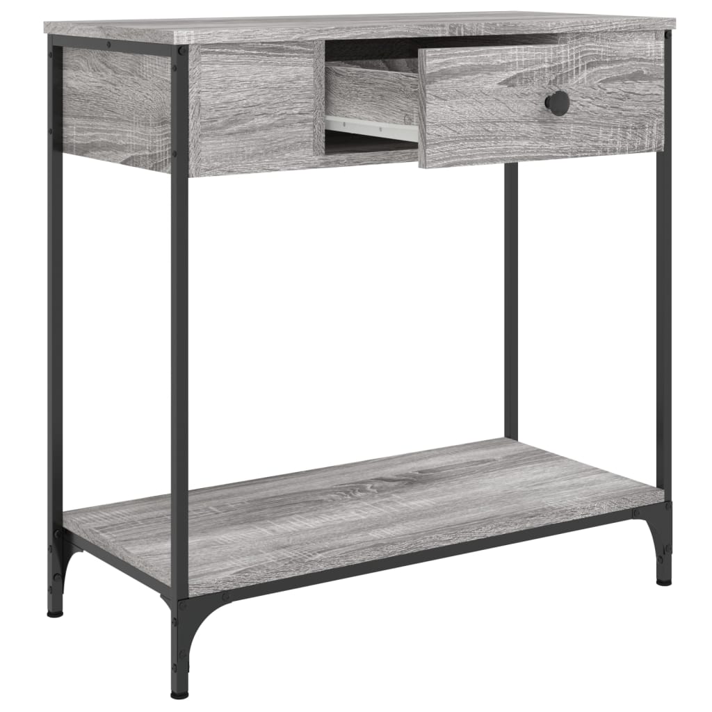 vidaXL Console Table Grey Sonoma 75x34.5x75 cm Engineered Wood