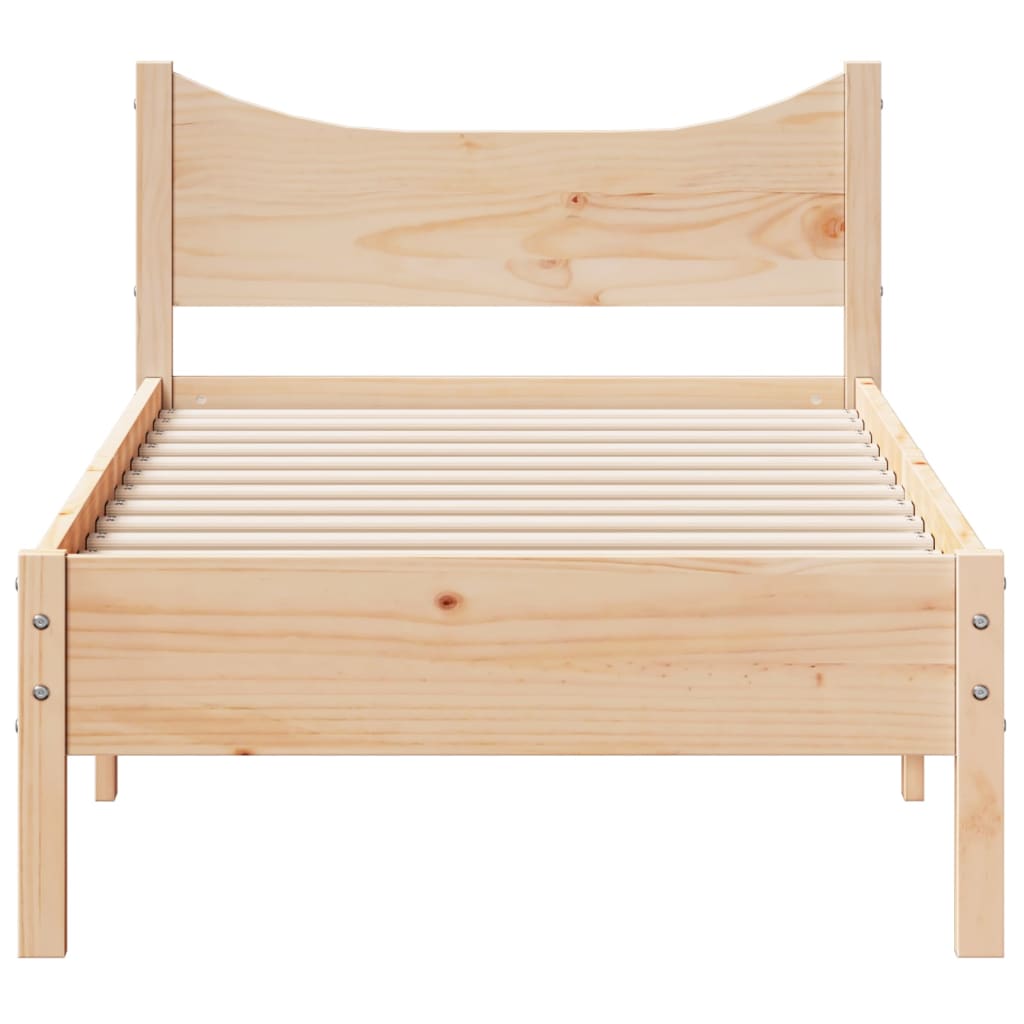 vidaXL Bed Frame without Mattress 100x200 cm Solid Wood Pine