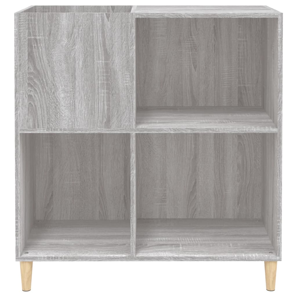 vidaXL Record Cabinet Grey Sonoma 84.5x38x89 cm Engineered Wood