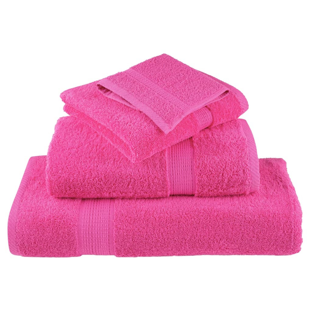 vidaXL Premium Sauna Towels SOLUND 2 pcs Pink 80x200 cm 600 gsm