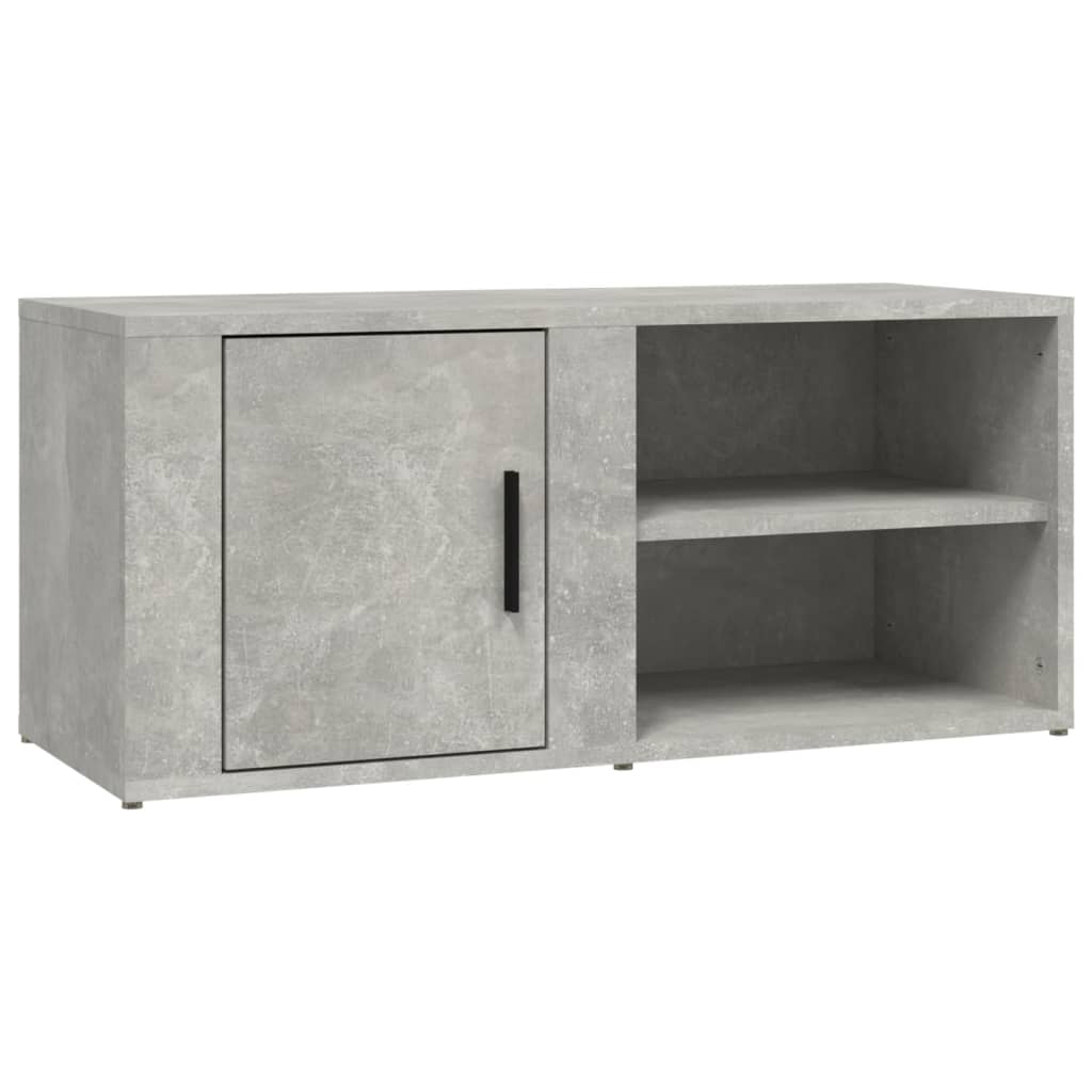 vidaXL TV Cabinet Concrete Grey 80x31,5x36 cm Engineered Wood