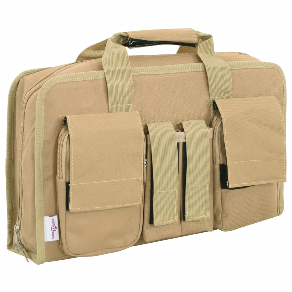 vidaXL Pistol Bag Khaki 40x24x10 cm Oxford Fabric