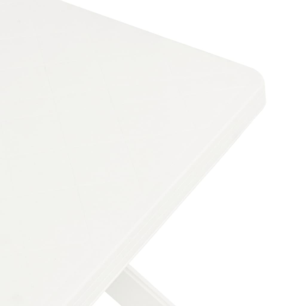 vidaXL Bistro Table White 70x70x72 cm Plastic