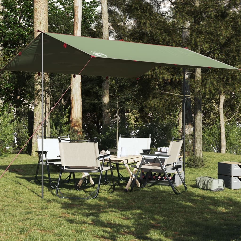 vidaXL Camping Tarp Green 360x294 cm Waterproof