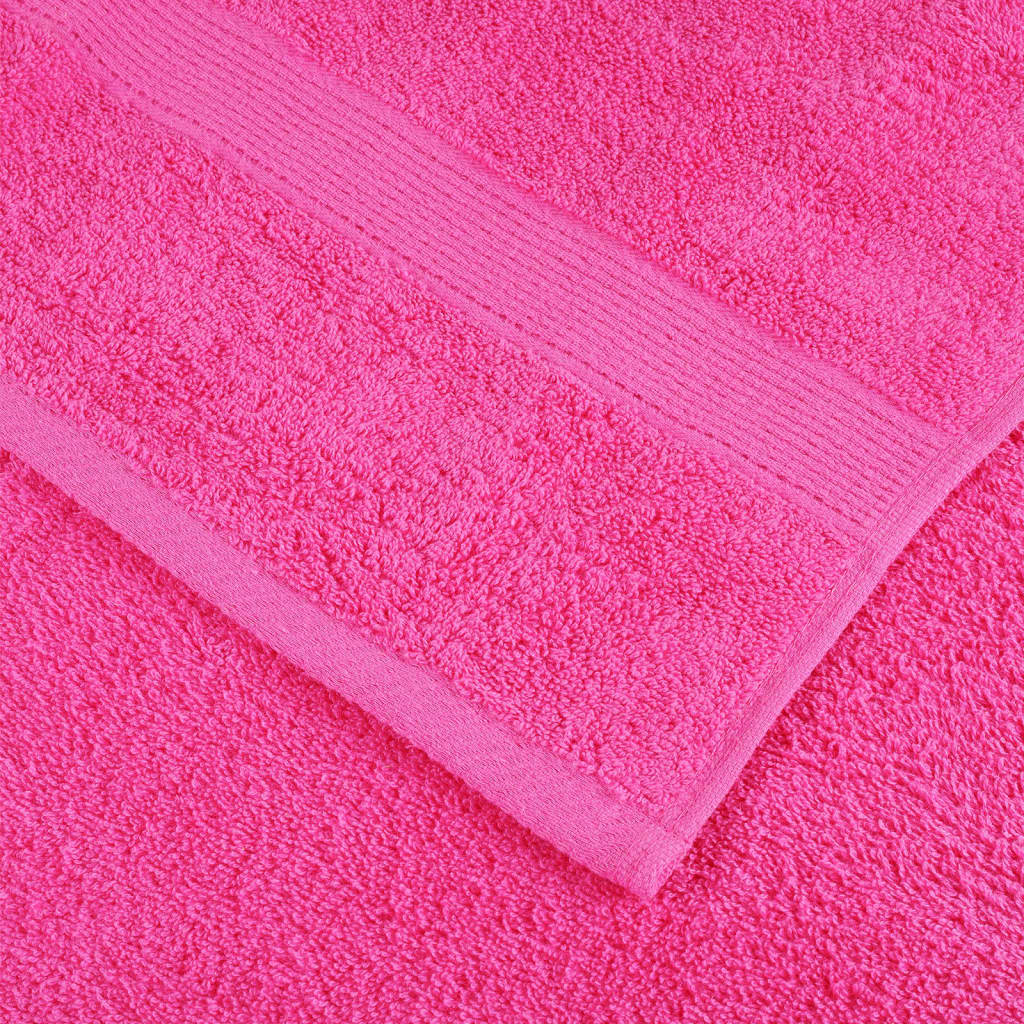 vidaXL Premium Shower Towels SOLUND 10 pcs Pink 70x140 cm 600 gsm