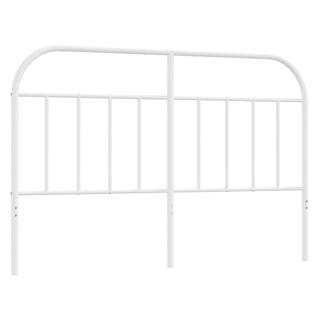 vidaXL Metal Headboard White 135 cm