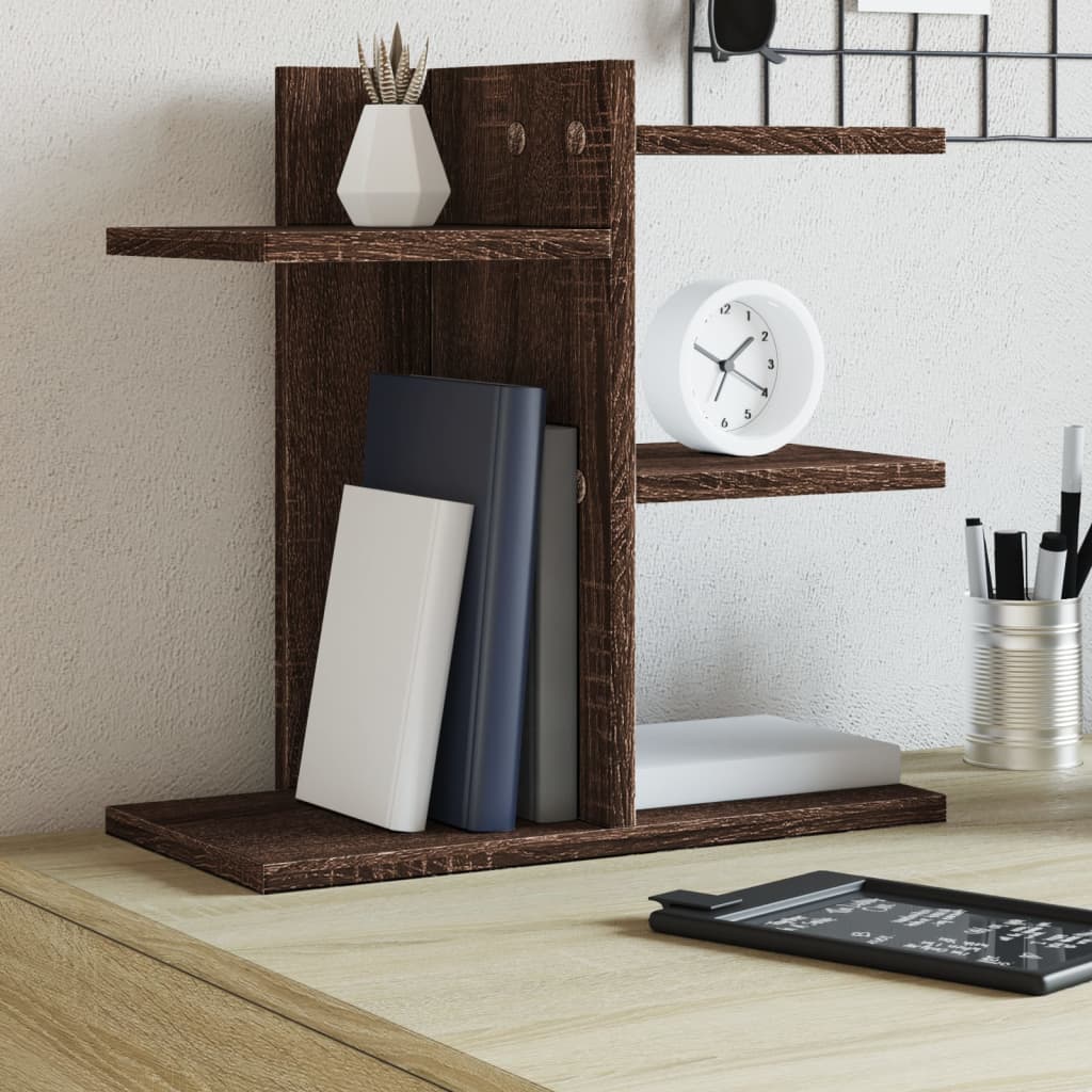 vidaXL Desk Organiser Brown Oak 42x21.5x42 cm Engineered wood