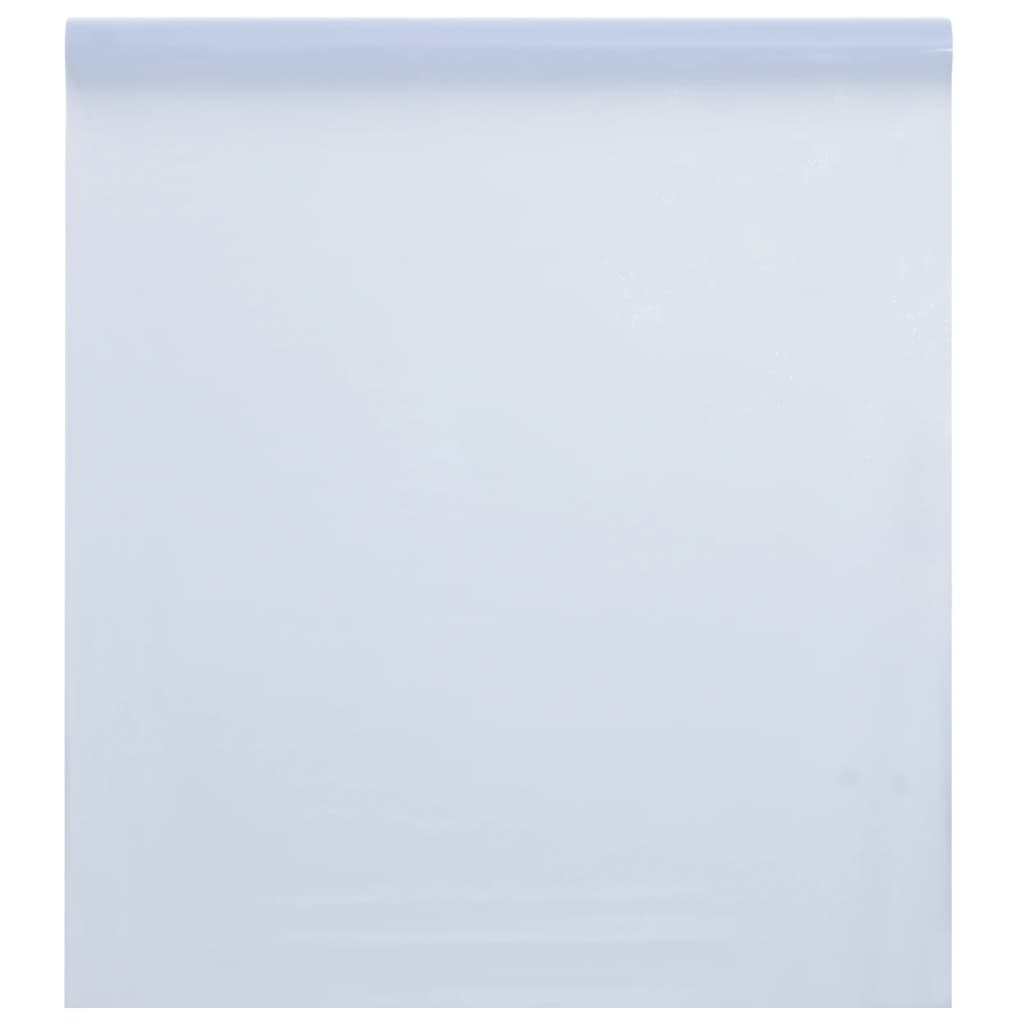 vidaXL Window Film Static Frosted Transparent White 45x500 cm PVC