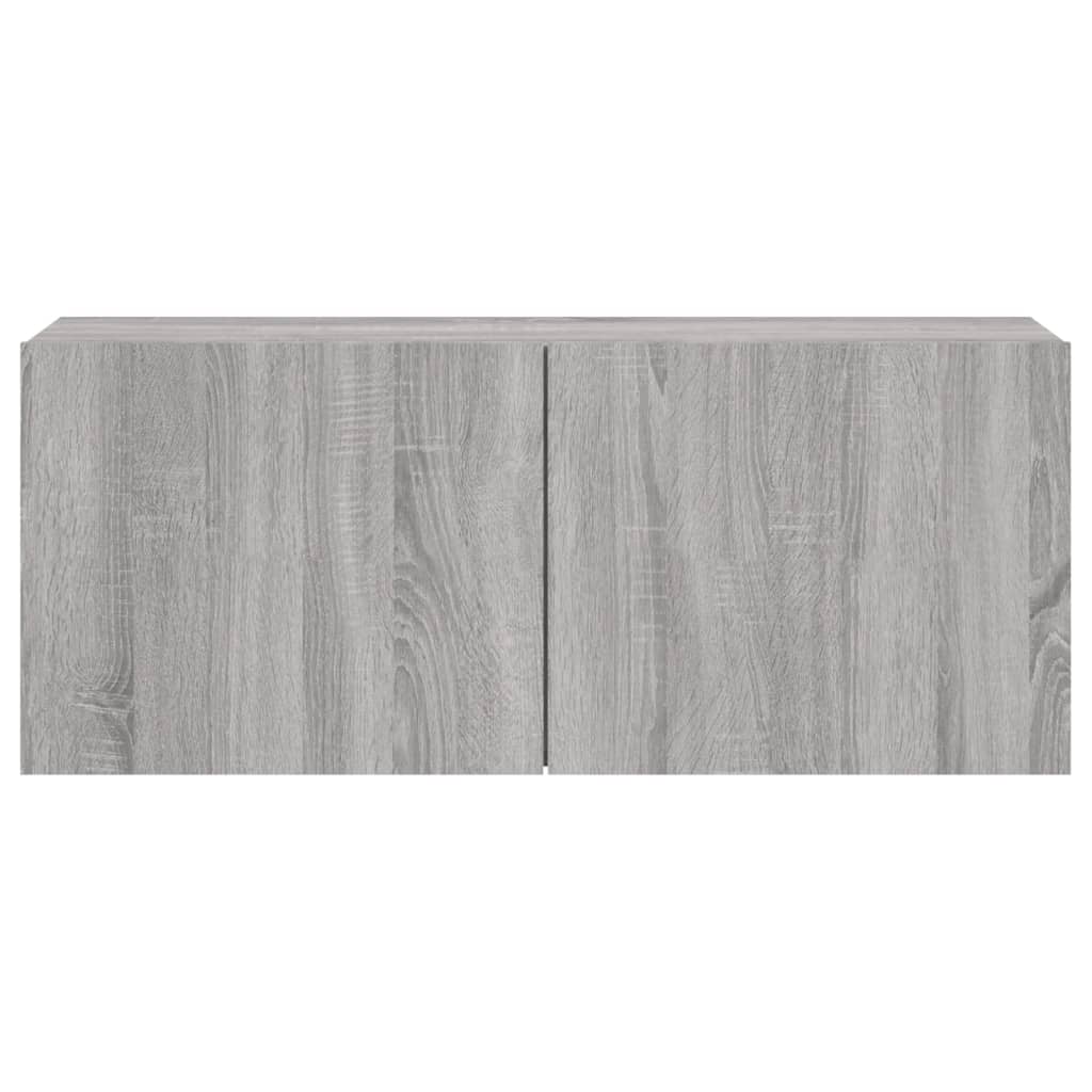 vidaXL TV Cabinet Wall-mounted Grey Sonoma 100x30x41 cm