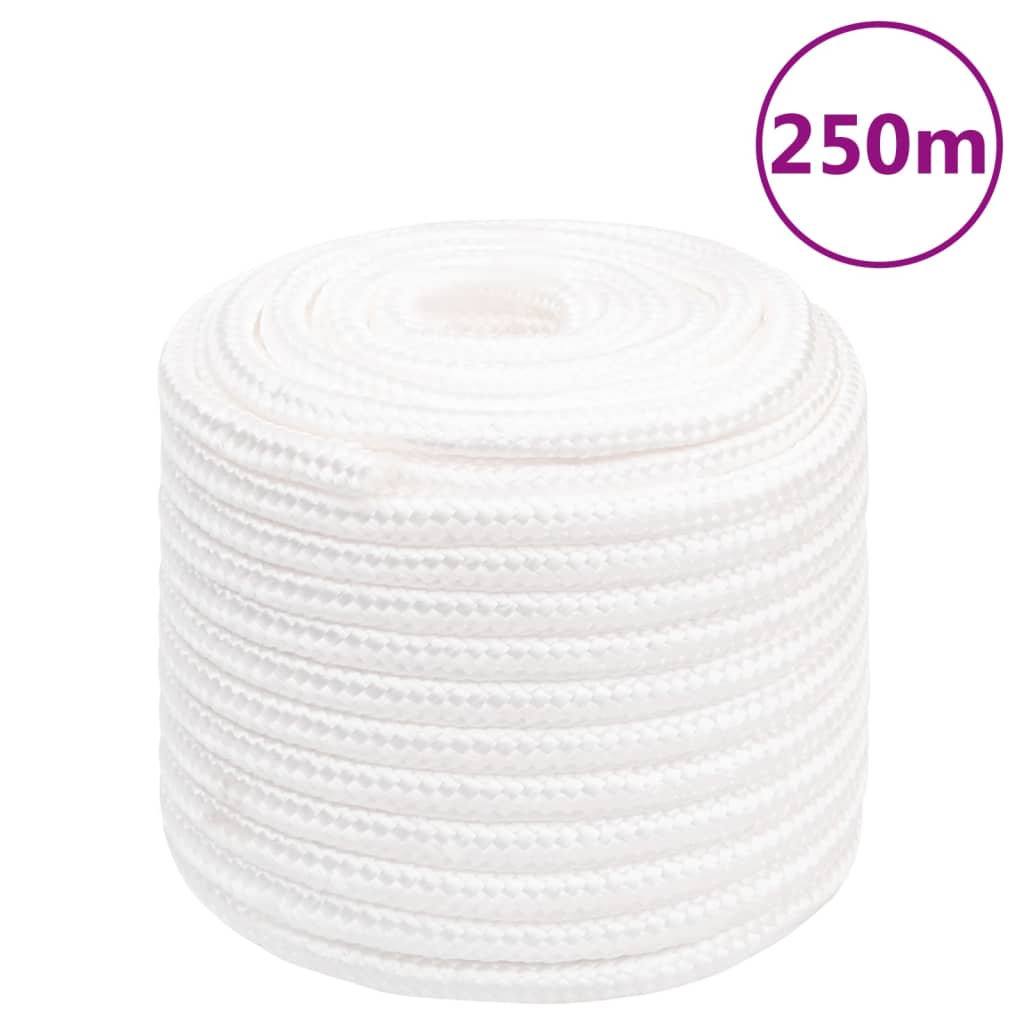 vidaXL Boat Rope Full White 16 mm 250 m Polypropylene