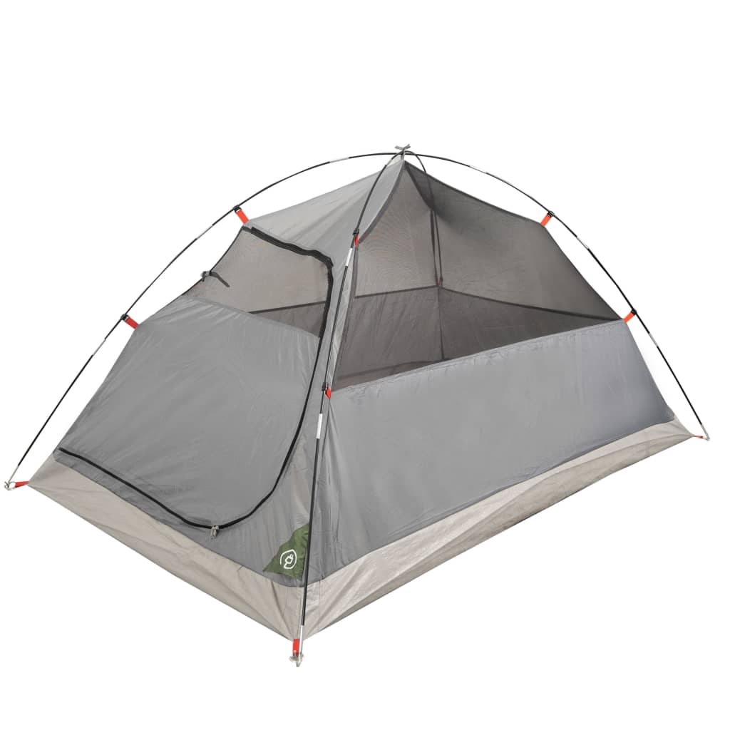 vidaXL Camping Tent Dome 3-Person Green Waterproof